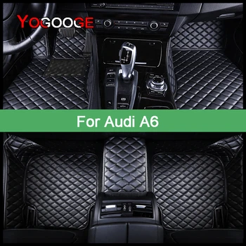 Автомобилни постелки YOGOOGE по поръчка за Audi A6 C7 4G2 4GC allroad, Аксесоари за крака, Автомобилни Килими