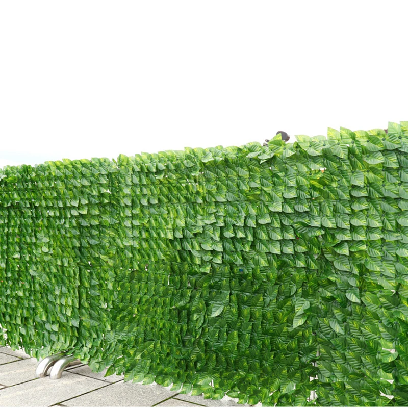 0,5*2 М Имитация на Оградата от листа, Ограда, за уединение, Имитация на Стена от зелени Листа, Пейзаж, лятна градина, двор, Тераса, украса на градината