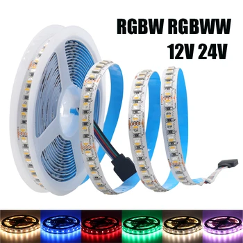 4 Цвята В 1 чип RGBW RGBWW led лента постоянен Ток 12 В 24 В 5050 SMD 60 108 120 Светодиода/M Гъвкава Лента, Въженият Лампа