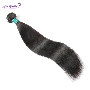 Косата на АЛИ ГРЕЙС, Перу права коса с Естествен цвят, 100% Преплитане на човешка коса Remy, 1 връзка 10-32 инча, Безплатна доставка