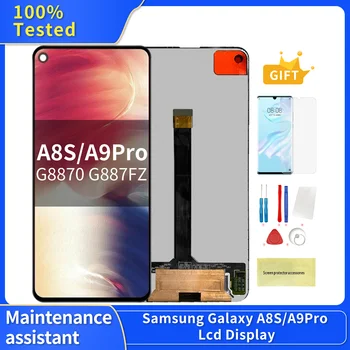 За Samsung Galaxy A8s G8870 G887FZ A9 Pro 2019 Подмяна на Дигитайзер LCD екрана в Събирането на Строго Tesed Без мъртви пиксели