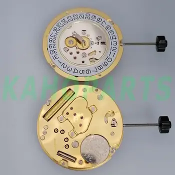 Часовници Ronda 1006 Slimtech със златен кварцов механизъм, дата на @ 3 Подробности за часа
