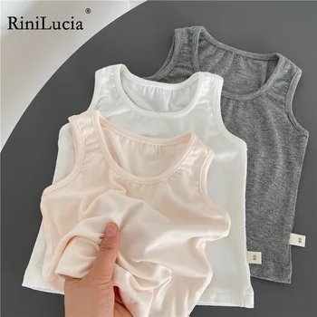 RiniLucia/ модни детски летни ризи-жилетки за момичета и момчета, Свободна Ежедневни бебешки дрехи за деца, потници за момчета и момичета 2023 г.