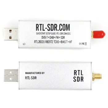 RTL-SDR Blog RTL СПТ V3 RTL2832U 1PPM TCXO HF BiasT SMA Програмно дефинирано радио (само списък донглов) С честоти до 3,2 Mhz