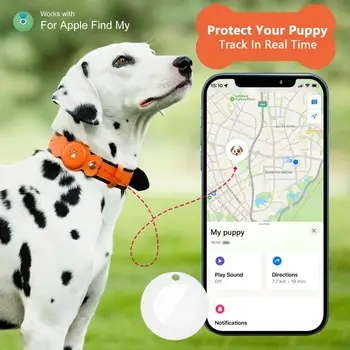 Нашийник за домашни любимци с водоустойчив GPS-тракера, отслеживающим местоположение кучета в реално време, по-дълъг живот на батерията, регулируем нашийник за домашни любимци