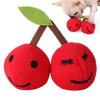 Пищащие играчки за кучета Дъвчене играчка за кучета във формата На череши, Сопящий топката, Интерактивни играчки за малки, Средни и Големи кучета, малки Кученца, конна обучение на домашни любимци
