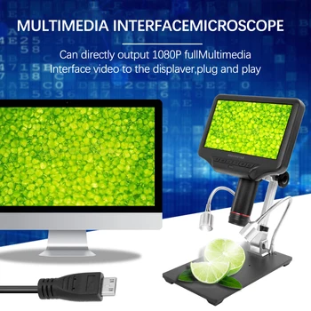 Andonstar AD407, помещение за цифрова биологичен микроскоп с висока разделителна способност 270X 1080P, USB, Имейл стереомикроскоп за запояване