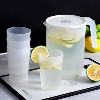 Просто машина за студена вода, Домакински Пластмасова Чаша За топла със студена преварена вода, Комплект за Чай Саксии, Реколта Стъклена Чаша