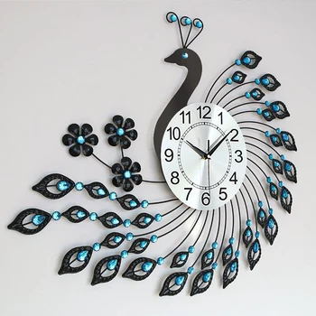 Стенен Часовник Метални Безшумни Естетически Луксозни Стенни Часовници с Голям Размер с Ксеноморфным Дизайн Reloj Pared Home