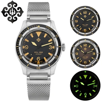 Новите Часовници IPOSE 5303 IX & DAO 40 мм, професионални мъжките часовници за водолази, Сапфировые класически автоматични механични ръчни часовници е от неръждаема Стомана