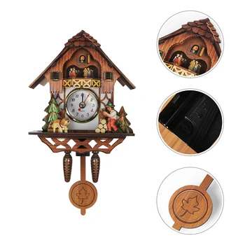 Часовници с кукувица, Дървени стенни часовници с махало, Декоративен часовник, Арабски декор за дома, хол, офис без часовник с кукувица