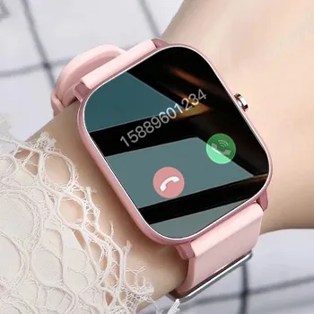 Сензорен екран 2023 Нови Дамски смарт часовници с едно докосване на гривната, фитнес тракер, сензор за нивото на кръвното налягане, подходящ за смартфон Xiaomi, мъжки