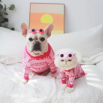 21 нов пуловер за домашни любимци, облекло за кучета, есен-зима, удебелена топли дрехи за плюшени котки faduki Chenery