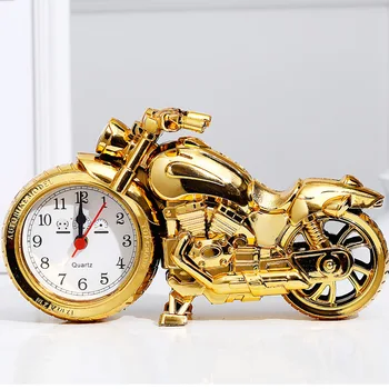 Креативен мотоциклет премиум-клас, страхотен декор за хола, творчески ретро-будилник, настолни часовници, подарък за рожден ден, метални изделия