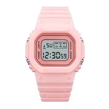 Нов модерен цифров часовник, квадратни дамски часовници, спортни електронни часовници Reloj Mujer Clocks