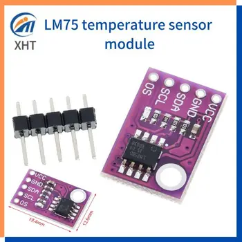 Сензор за температура LM75 LM75A Високоскоростен Интерфейс I2C точност ръководят модул такса за разработка за arduino