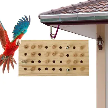Дървени играчки за папагали, Играчка за изкачване на птиците, Играчки за дъвчене Папагали, Дървена клавиатура, Блокове за дъвчене Папагали, Аксесоари за птичи клетки, за забавление