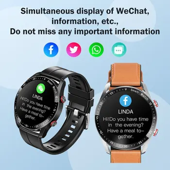 Смарт часовници Bluetooth-разговор с пълен сензорен екран, Напомняне на информация за времето, Спортен режим с множество гласове, Умен гривна SH011