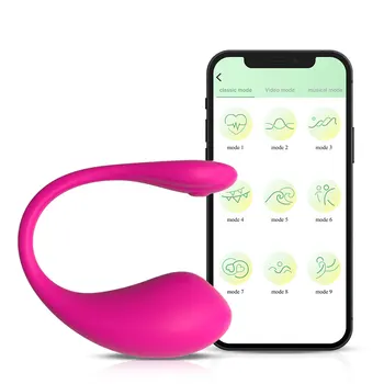 Bluetooth Приложение с дистанционно управление G Spot Вибратор Вибратор за жените Носимые Вибриращи Яйца Дамски Бикини с клитора Секс-играчки за възрастни