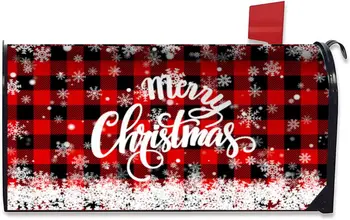 Весела Коледа, Магнитна капакът на пощенската кутия, Стандартна Зимна Декоративна Коледна Снежинка, Голяма пощенска кутия, Обвивка на Пощенската кутия