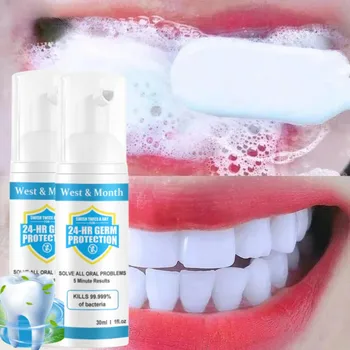 Осветляющий Мус, Паста За Зъби Избелваща Зъбите Паста За Зъби Свеж Дъх Премахване На Петна По Зъбите Почистване На Устната Хигиена Красотата Е Здраве