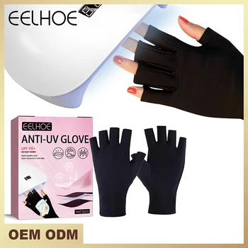 UV-ръкавици за нокти, Професионални UPF99 + PA +++ Блокер Почерняването на Пръстите Топлоизолация Защита на Кожата Гел-Лампа UV За Нокти-Ръкавици 2023