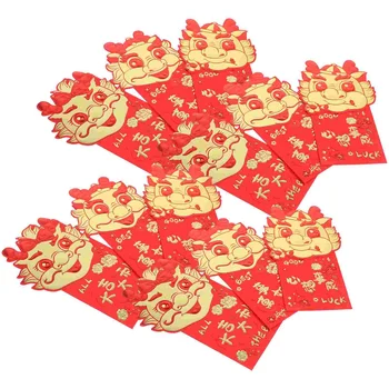 36 Бр. Червени Пликове, подаръци за Китайската Лунна Нова Година, чантата, Календар, Хартия, Сладък The