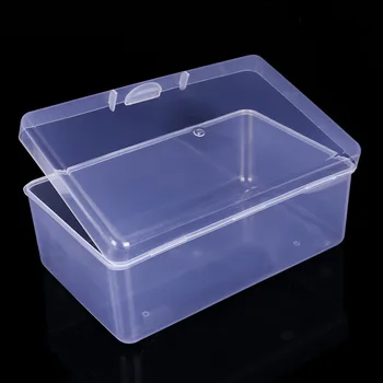 Прозрачен Пластмасов Ковчег за съхранение на Бижута Контейнер За Мъниста, Обици, Кутийки за бижута, козметика, Слоеная кутия за съхранение, Калъф-Контейнер