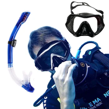 Водолазно за възрастни, професионална противотуманная маска за гмуркане, херметически затворени очила и шнорхел за подводно гмуркане и гмуркане с шнорхел