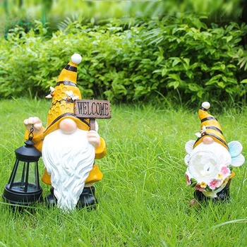 Слънчева Поляна Пчелен Джудже Открит градински декор Забавно статуя на занаятчийско украса