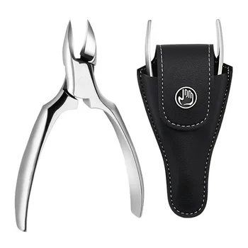 Професионална ножица за нокти от неръждаема стомана за мъже, сребърни клещи с орлиным носа, подходящи за дебели твърди нокти, клещи за нокти