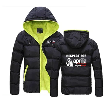 Новост зимата 2023 година за aprilia Racing RSV4, водене жив топлина, с качулка, удебелена дрехи с памучна подплата, тънка