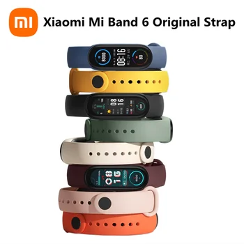 100% Оригинална Каишка Xiaomi Mi Група 6. Официални Смяна На Цвета На Гривната Е Умен Часовник Гривна За Mi Band6 Miband 6 Гривни