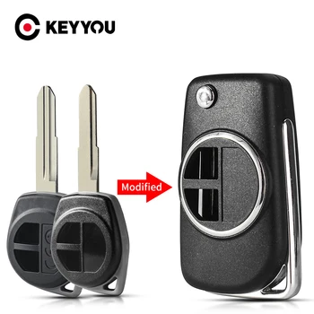 KEYYOU, 2 бутона, панти калъф за ключове от колата, модифицирани за Suzuki Swift Grage Vitara Alto