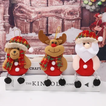 Коледен Снежен човек Кукла-Los Забавни Коледни декорации 2022 Коледна украса за дома за Коледа Навидад Noel честита Нова година 2023