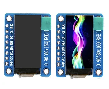 0,96 См 80X160 IPS HD 65K LCD full color LCD дисплей SPI Модул ST7735 който има 80 * 160 3.3 В SPI Интерфейс (без OLED)