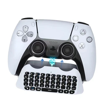 За контролер PS5 Bluetooth Клавиатура Безжична клавиатура Външна текстова панел Гласов чат Bluetooth клавиатура за геймпада Playstation 5