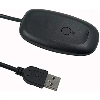 Безжичен гейм приемник черен цвят, USB контролер, конвертор геймпада, адаптер за PC, за Xbox 360 За Xbox360 Windows XP/7/8/10