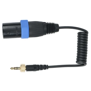 Мъжки микрофон изход Saramonic с ключалка от 3,5 мм до 3,5 мм, от TRS до XLR Универсален аудио кабел за безжични приемници