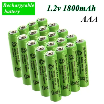 ААА акумулаторна батерия NIMH 1.2 V 100% AAA 1800 MAH 1.2 V акумулаторна батерия 2A