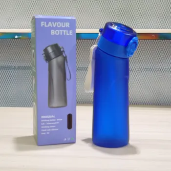 С соломинкой в чаша за вода, Градинска Мода бутилка за вода, Ароматизира Спортна бутилка за въздух, 750 мл, капсула, бутилка за фитнес, вода за