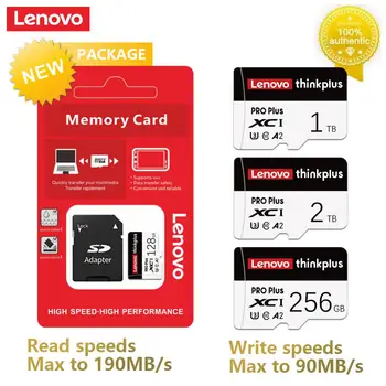 Карта с флаш памет Lenovo 2 TB/1 TB 256 GB, 512 GB, Клас А2 Micro tarjeta SD Memories Mobile хранилище за TF карта, За Игри на Nintendo Switch