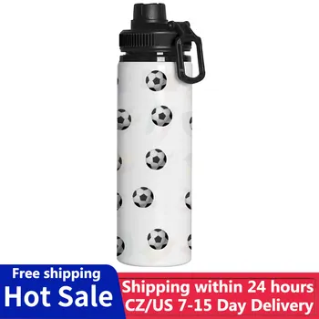 700 мл Алуминиева Футболна Спортна бутилка за вода за Еднократна употреба, с Променящ се цвят, Бутилка за вода в салона за спортни дейности, Колоездене, фитнес, къмпинг