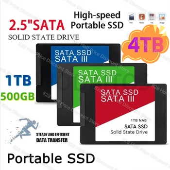 Високоскоростен 2,5-инчов 512 GB SSD Портативен SataIII Твърд диск 4tb Вътрешен твърд диск ssd sata 1 Tb И 2 Tb Твърд Диск За Преносим Компютър