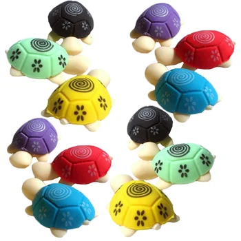 30 бр. Химикалки + гумички за триене, извънгабаритни играчки във формата на костенурка, Очарователен мультяшные животни, детска каучук