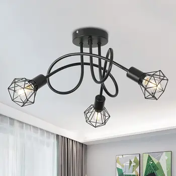 Тавана лампа с Регулируем ъгъл на наклона, Добър Дизайн, Въртящи се в тавана led лампа, Кухненски домашни плафониери