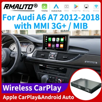 RMAUTO Безжична Apple CarPlay MMI MIB за Audi A6 A7 2012-2018 Android Автоматична Огледалната Връзка AirPlay Поддръжка за Възпроизвеждане за обратно виждане в колата