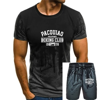 Мъжка тениска с къс ръкав Pacquiao Boxing Club, тениска Унисекс, тениски, потници, Дамски тениска (2)