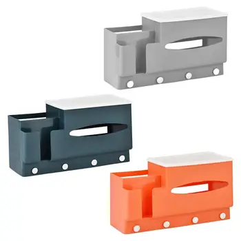 Многофункционална кутия за салфетки, устойчив на абразия Диспенсер за съхранение на салфетки, Подвижни Органайзер за салфетки за лице за стаи, бани