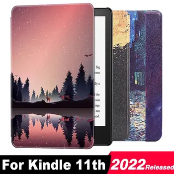 За изцяло нов Kindle 11th 2022 Излиза с 6-инчов C2V2L3 Магнитен Smart-калъф с защитно покритие за екрана, Калъф-за награда, Колоритен калъф Funda